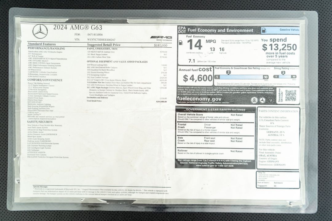 2024 Mercedes-Benz G63