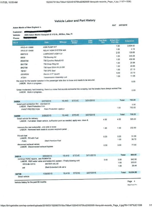 2005 Aston Martin Vanquish S