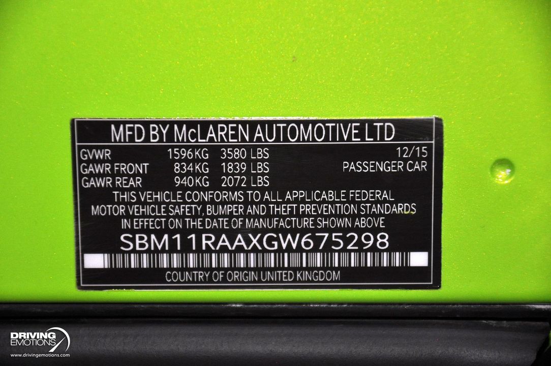 2016 McLaren 675LT