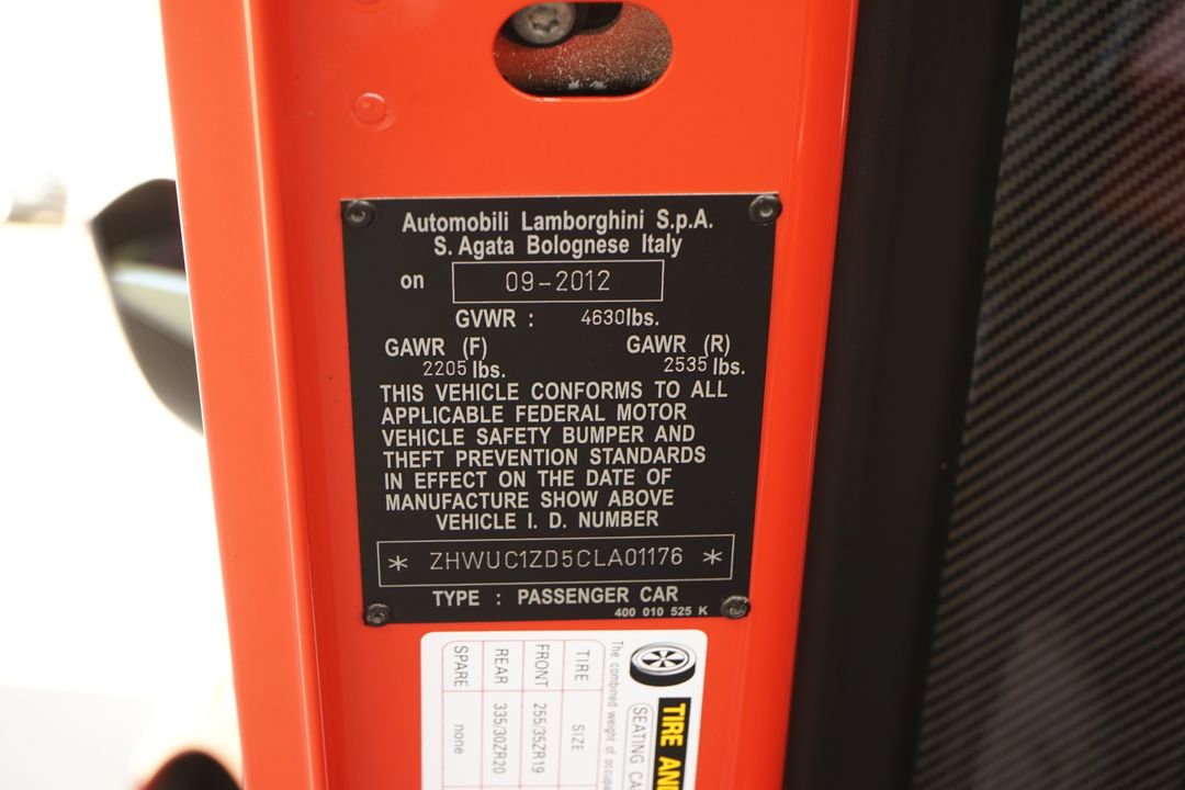 2012 Lamborghini Aventador