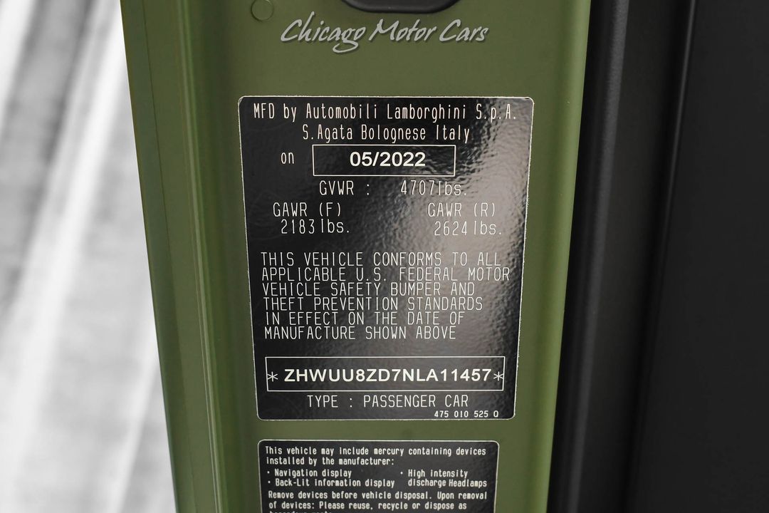 2022 Lamborghini Aventador