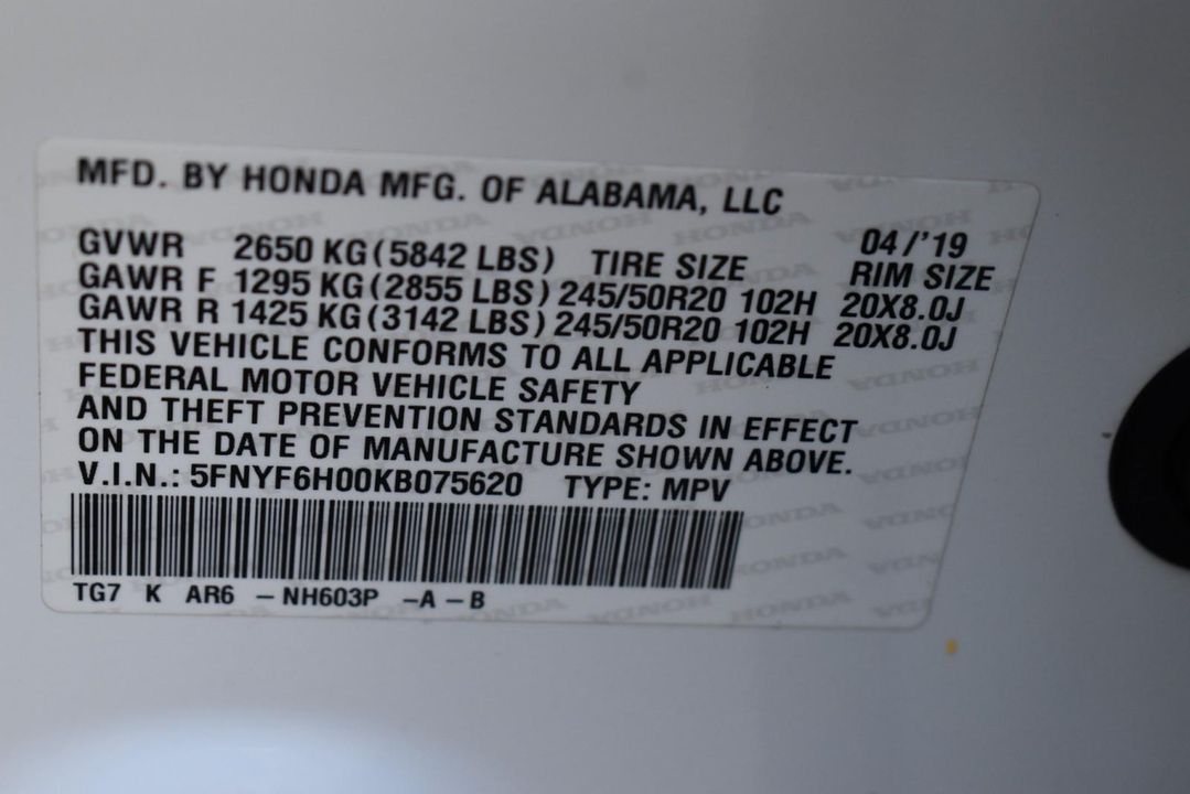 2019 Honda Pilot