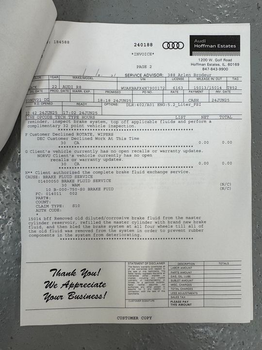 2022 Audi R8