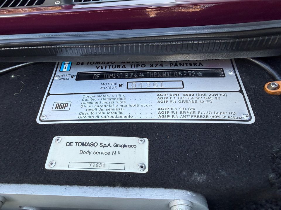 1973 De Tomaso Pantera