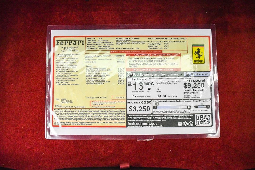 2018 Ferrari GTC4Lusso