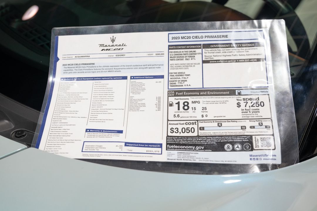 2023 Maserati MC20 Cielo