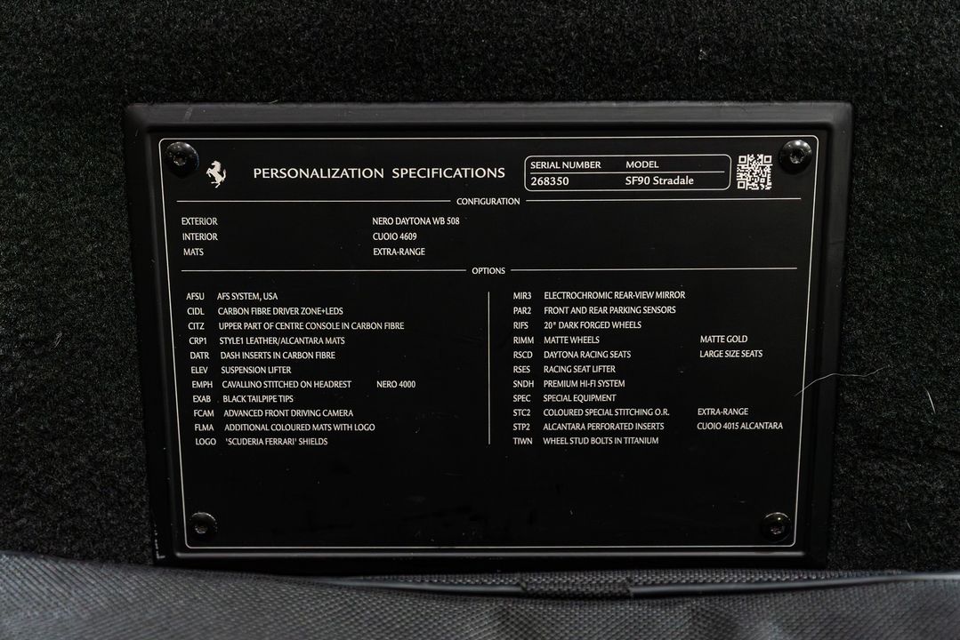 2021 Ferrari SF90 Stradale