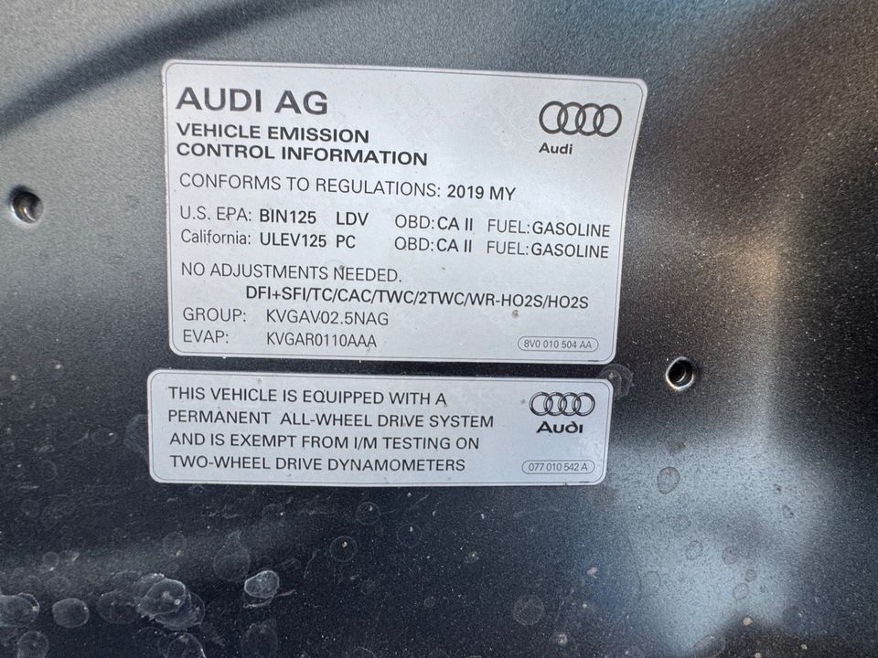 2019 Audi TT RS 2.5T quattro