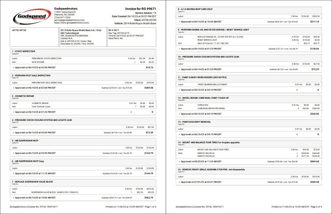 2014 Rolls-Royce Wraith