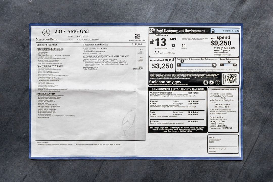 2017 Mercedes-Benz G-Class