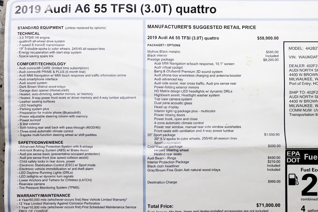 2019 Audi A6