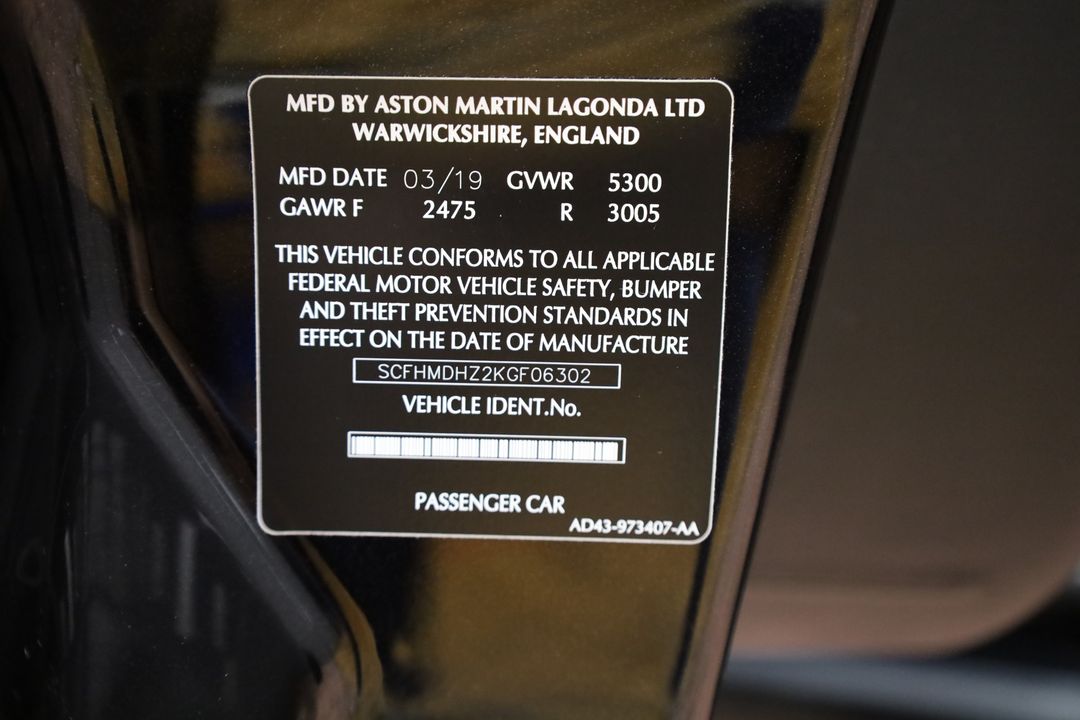 2019 Aston Martin Rapide AMR