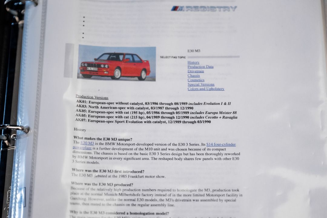 1990 BMW E30 M3