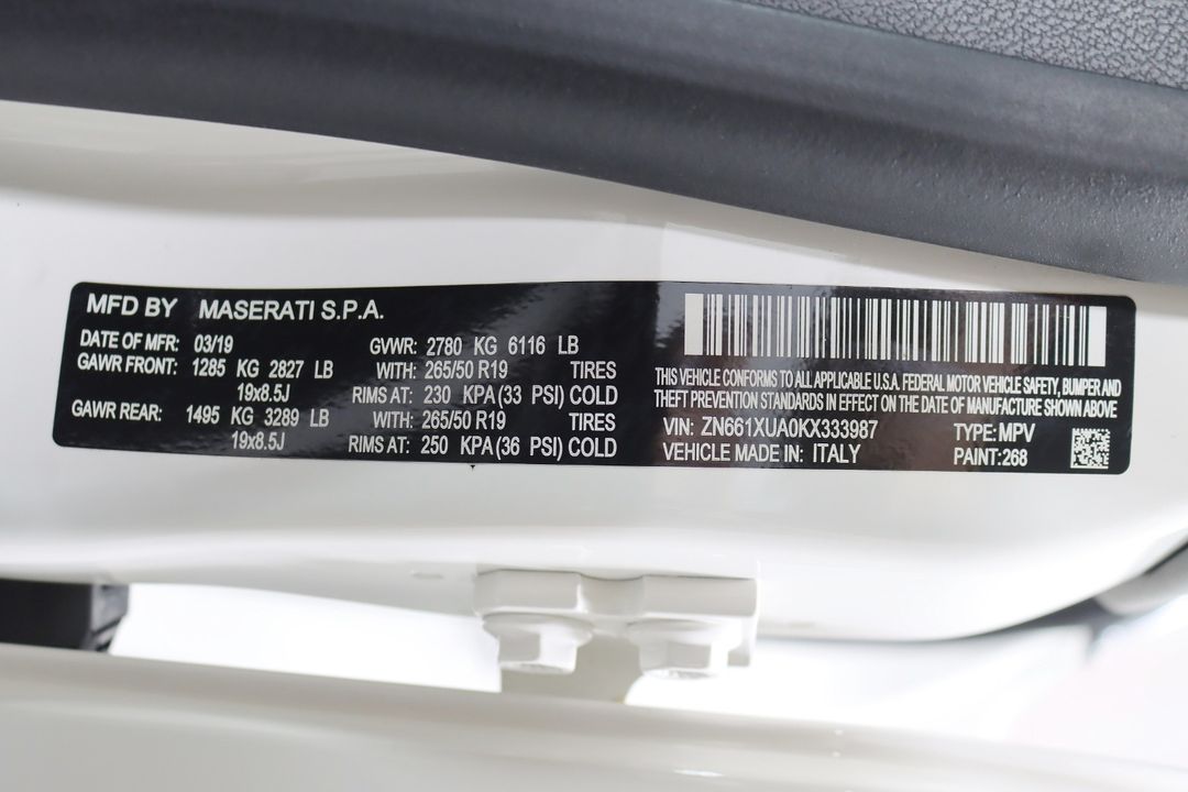 2019 Maserati Levante