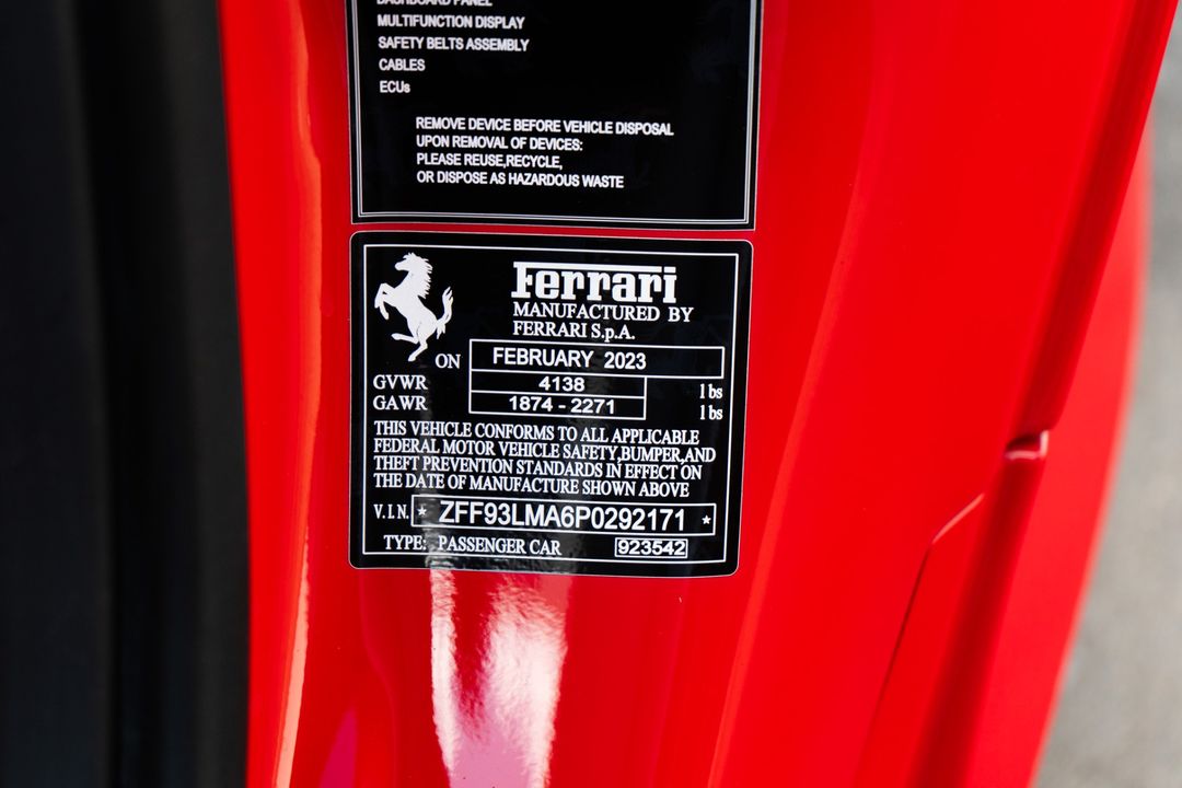 2023 Ferrari F8 Spider