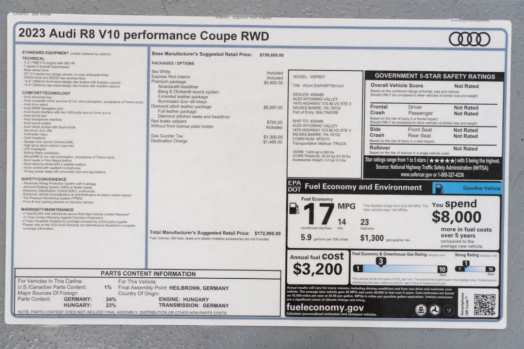 2023 Audi R8