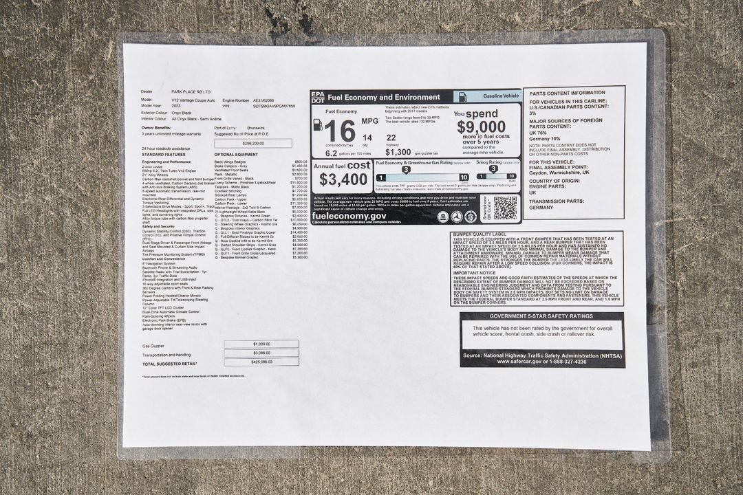 2023 Aston Martin V12 Vantage