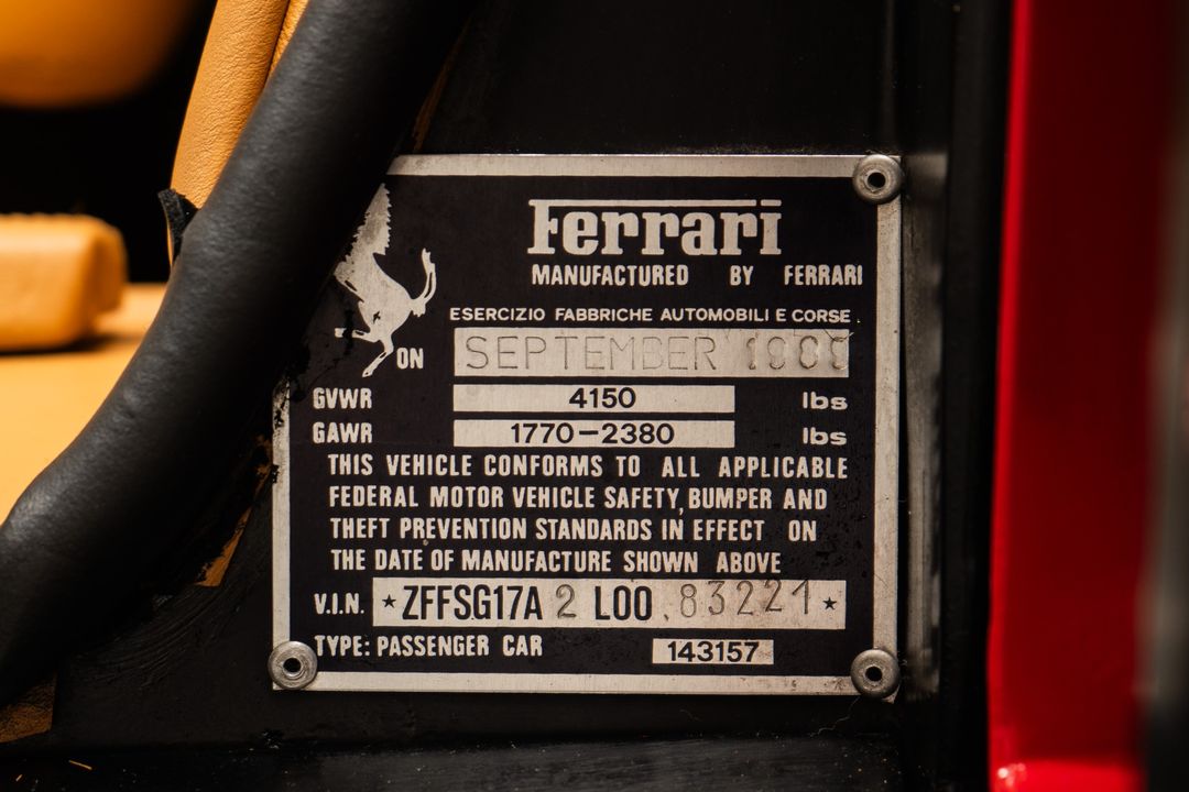 1990 Ferrari Testarossa
