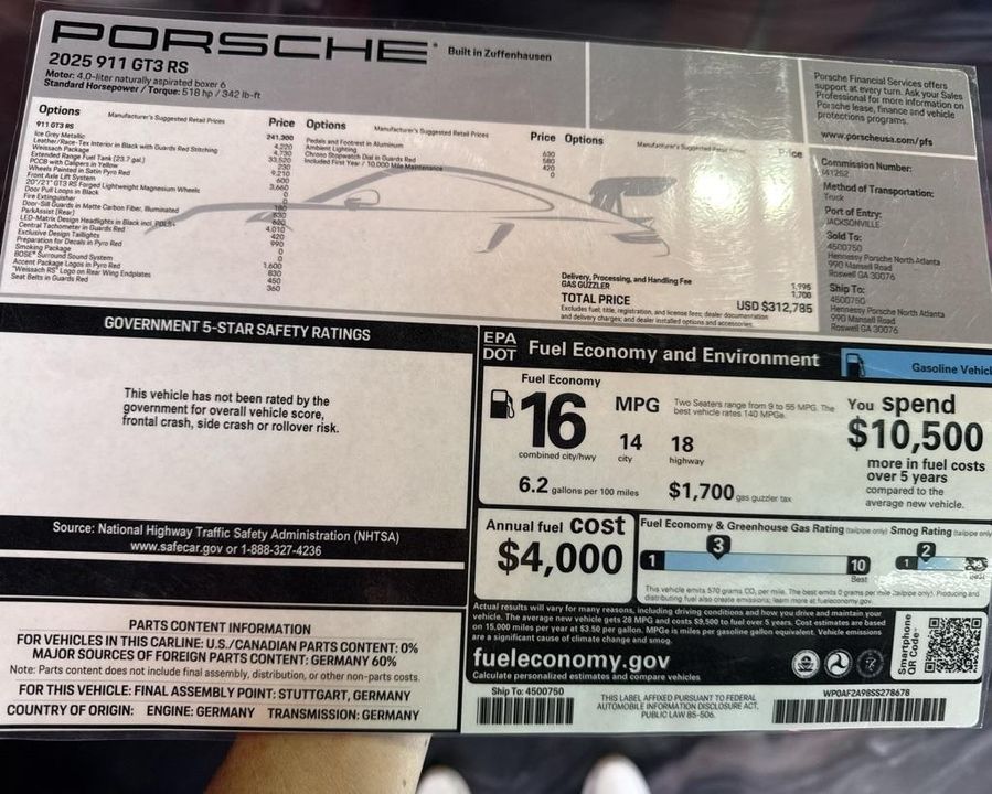 2025 Porsche 911