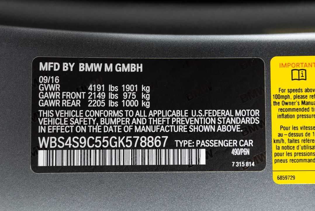 2016 BMW M4