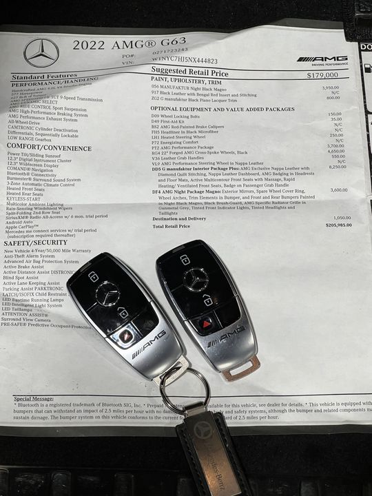 2022 Mercedes-Benz G-Class AMG G63 AWD