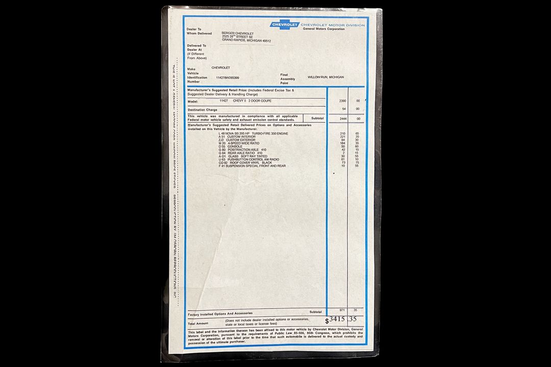 1968 Chevrolet SS Nova