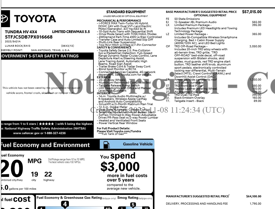 2023 Toyota Tundra Hybrid