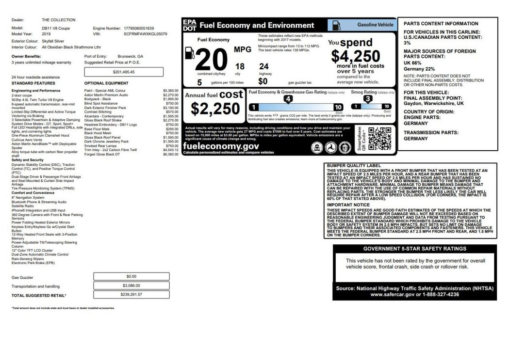 2019 Aston Martin DB11