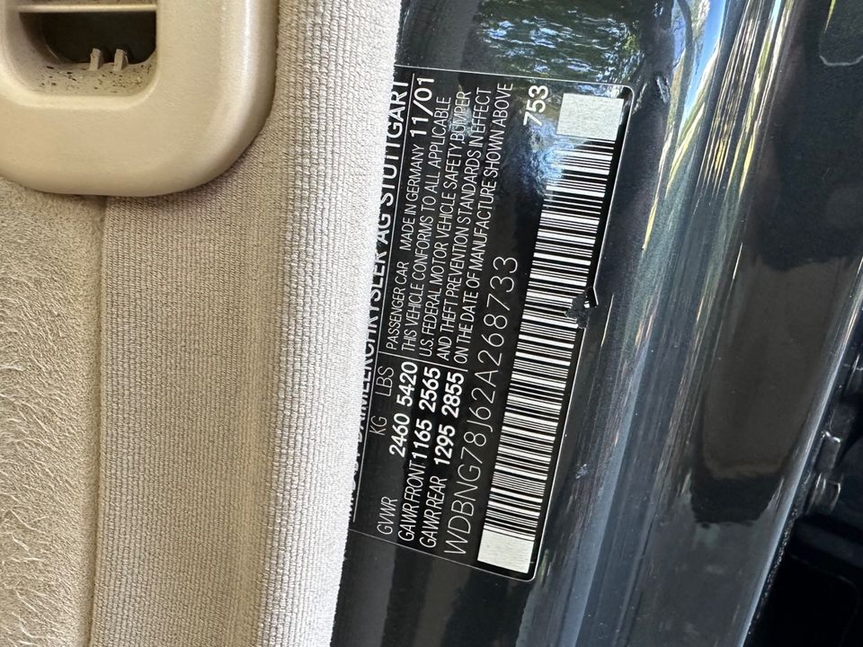 2002 Mercedes-Benz S600