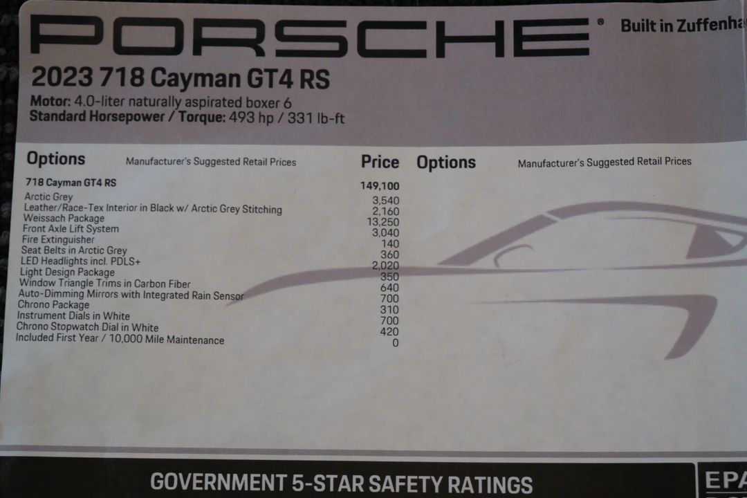 2023 Porsche 718 Cayman