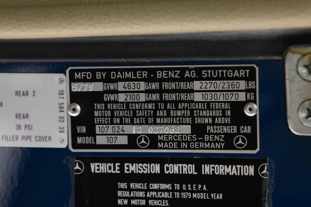 1979 Mercedes-Benz 450-Class