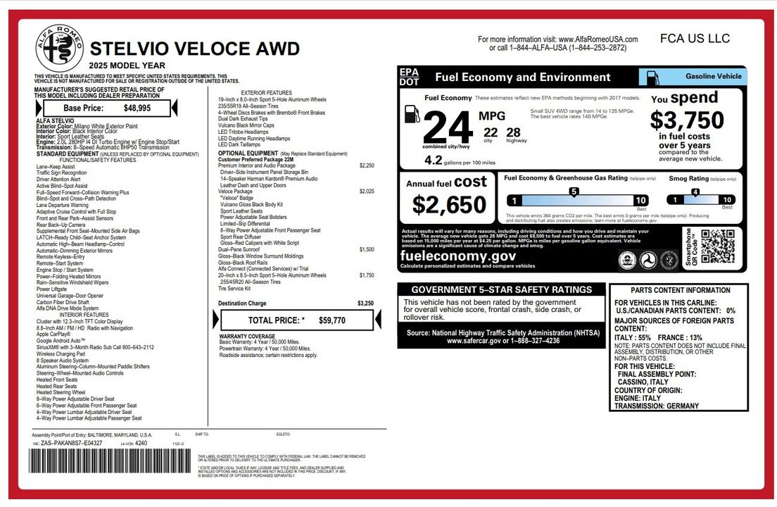 2025 Alfa Romeo Stelvio