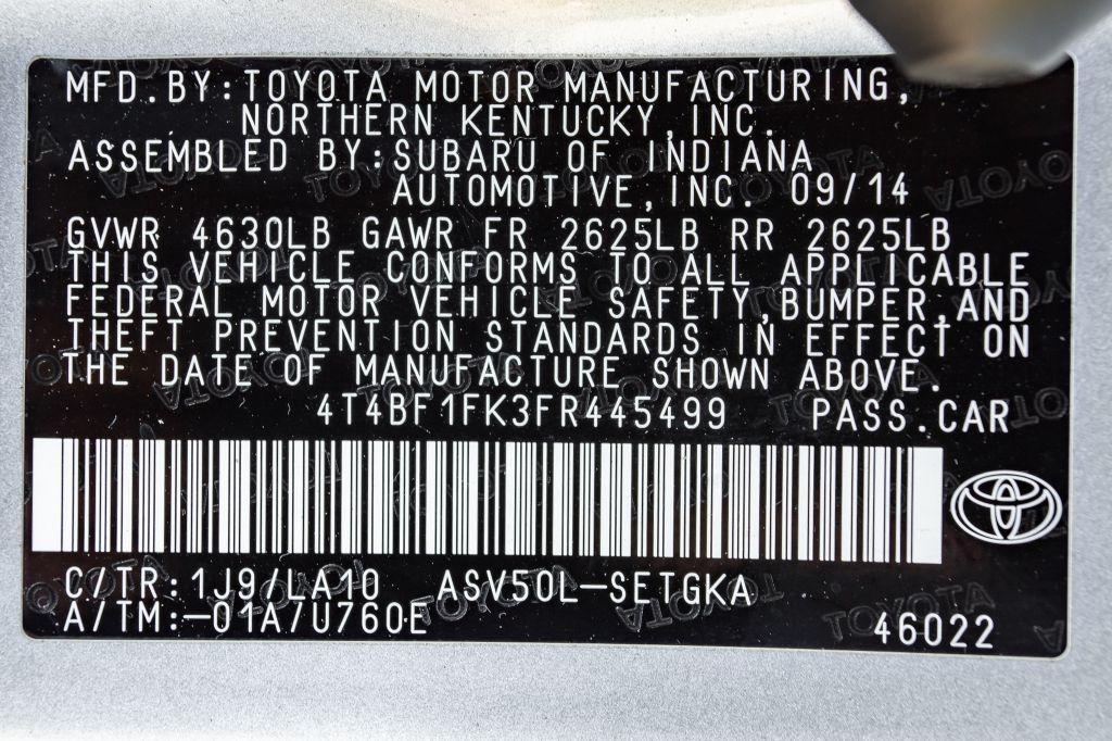 2015 Toyota CAMRY XLE