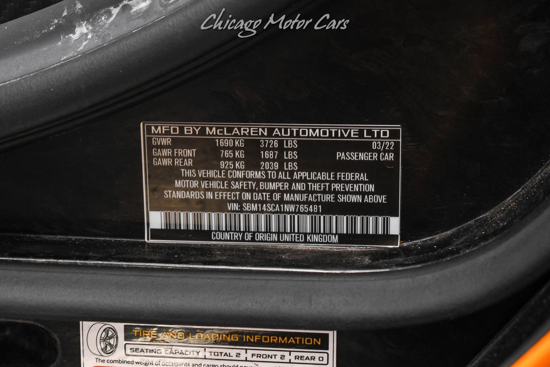 2022 McLaren 765LT Spider