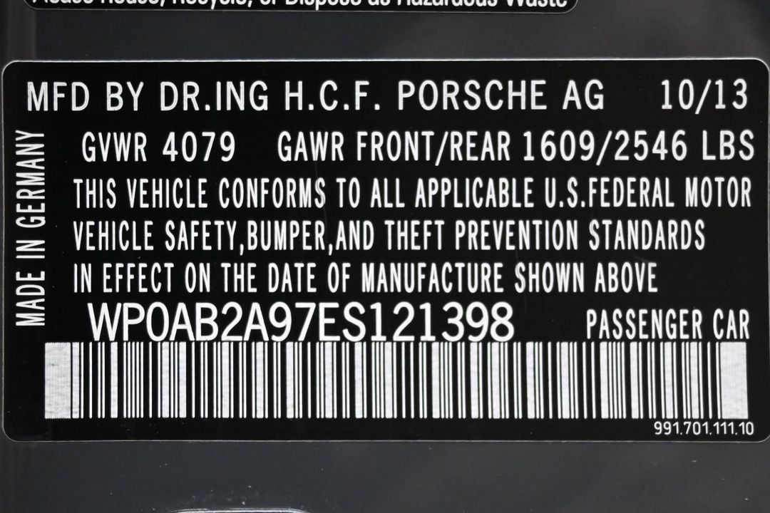2014 Porsche 911