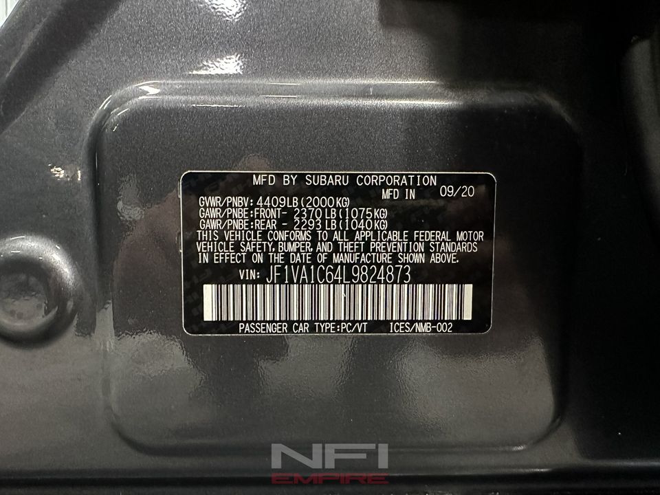 2020 Subaru WRX