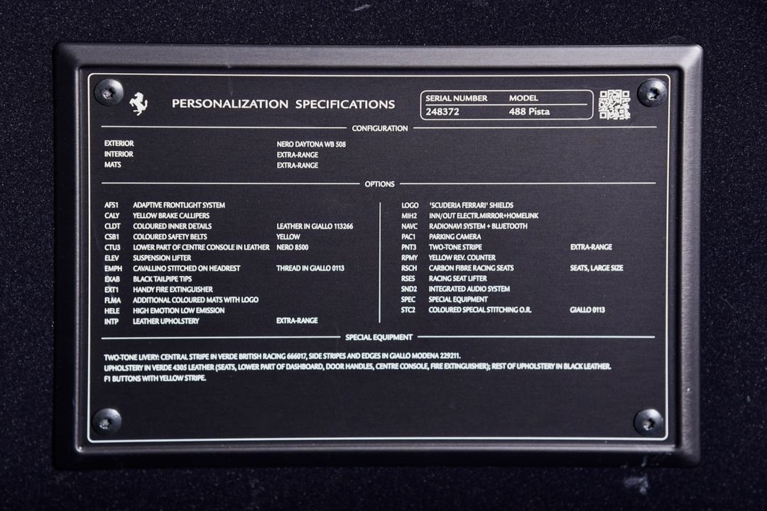 2020 Ferrari 488 Pista