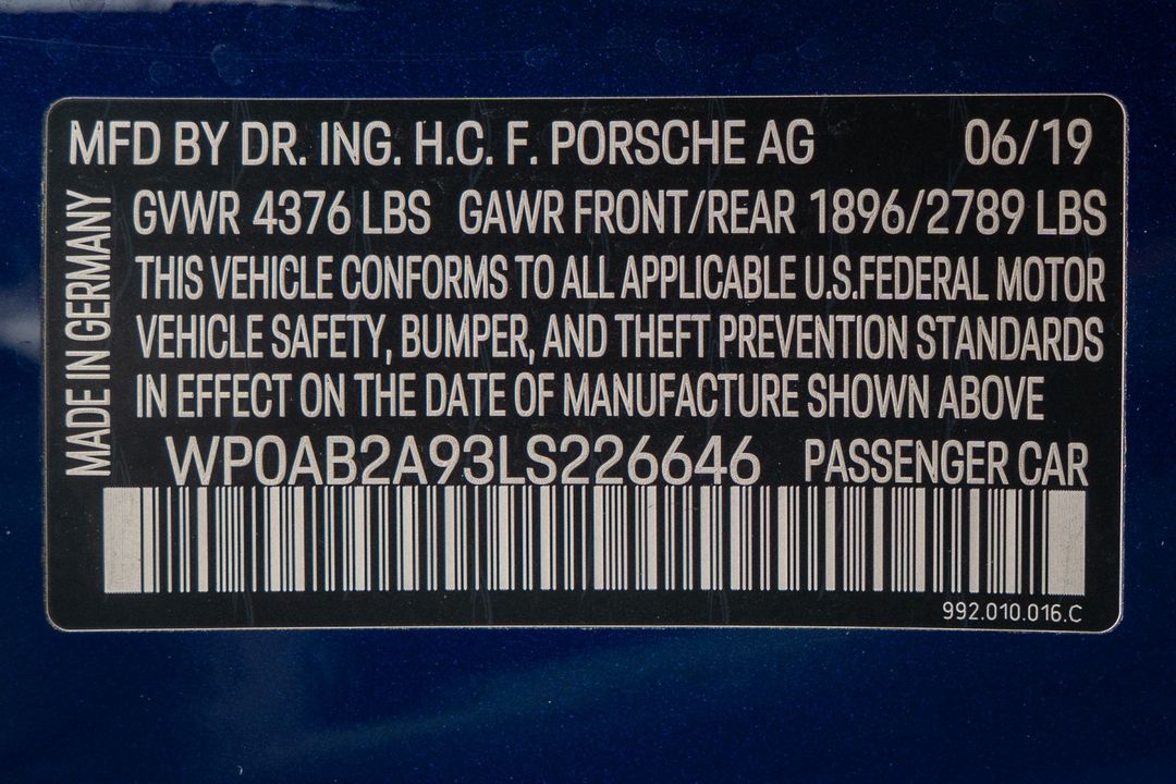 2020 Porsche 911