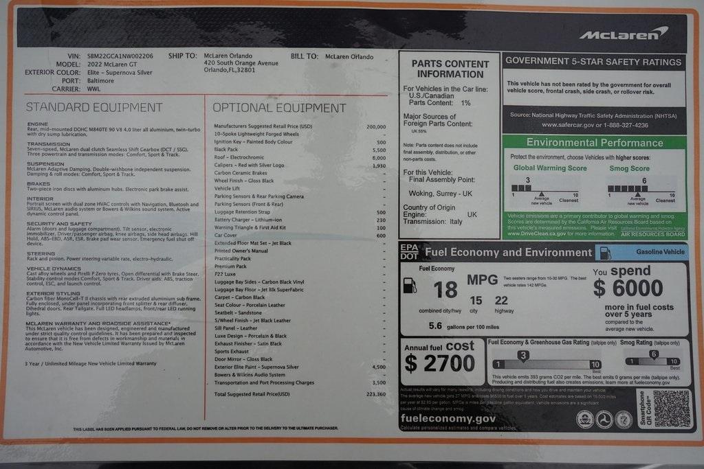 2022 McLaren GT