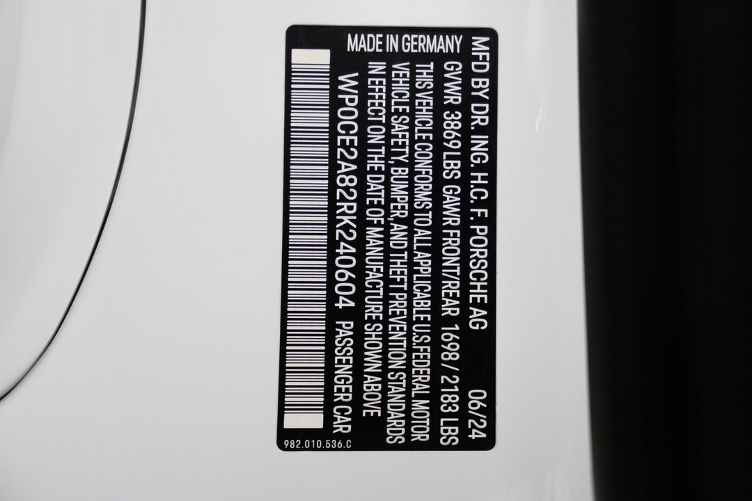2024 Porsche 718