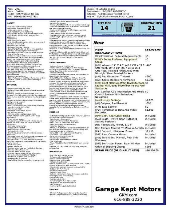 2017 Cadillac CTS-V