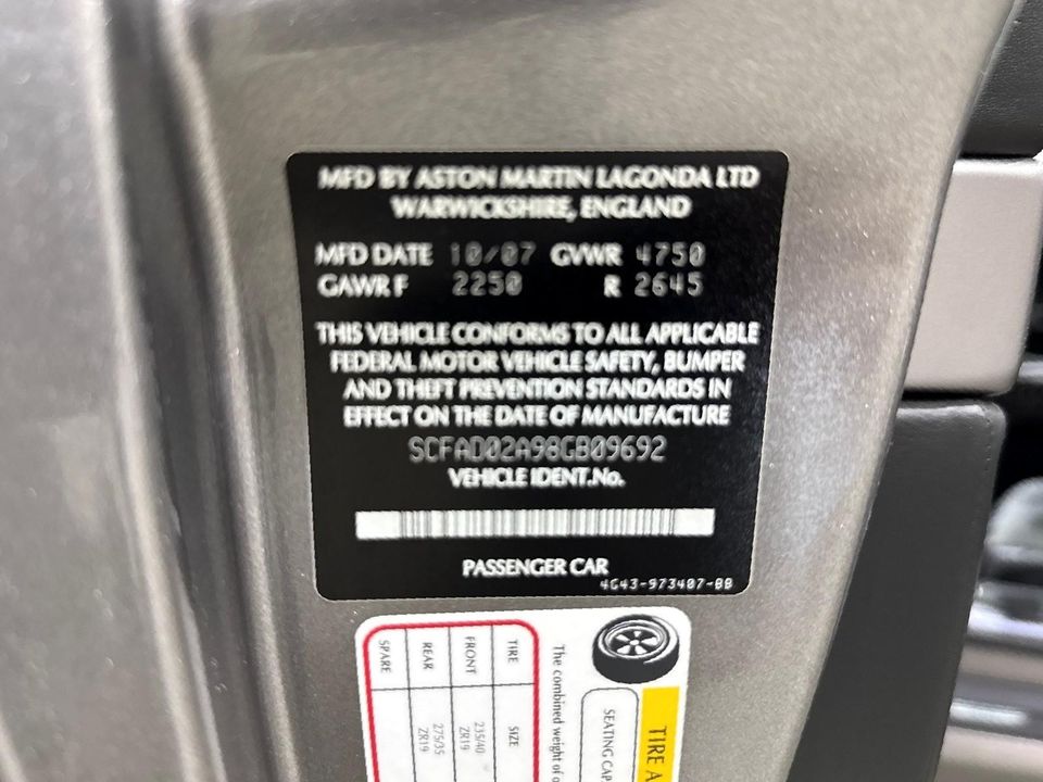 2008 Aston Martin DB9 Volante