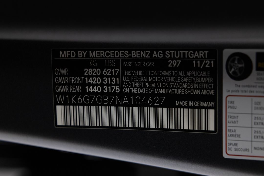 2022 Mercedes-Benz S 580 4MATIC