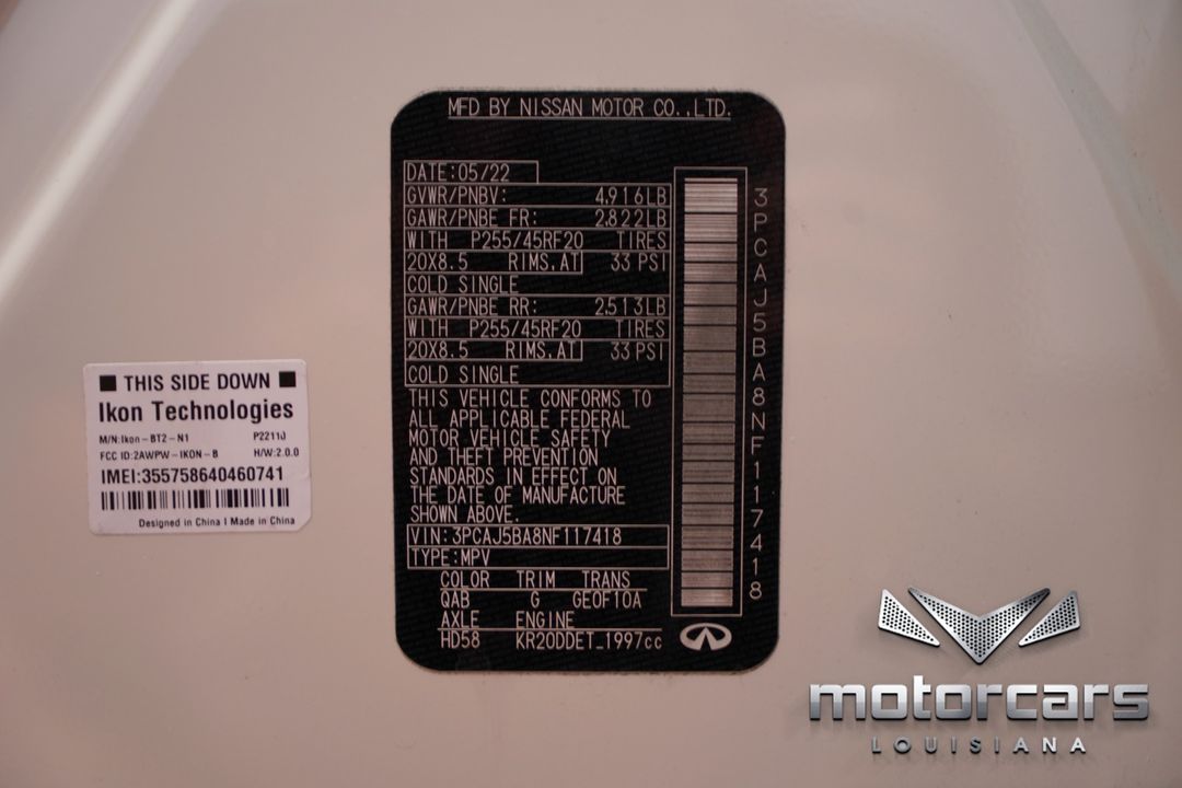 2022 INFINITI QX50