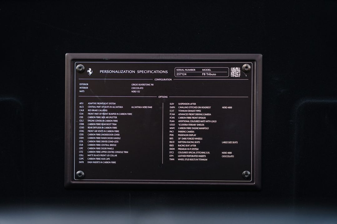 2020 Ferrari F8 Tributo