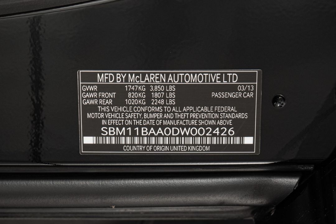 2013 McLaren MP4-12C