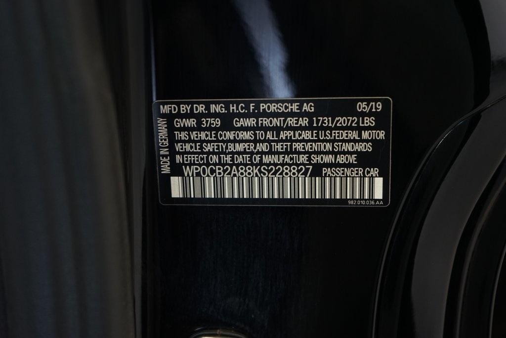 2019 Porsche 718 Boxster