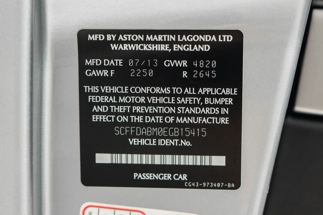 2014 Aston Martin DB9