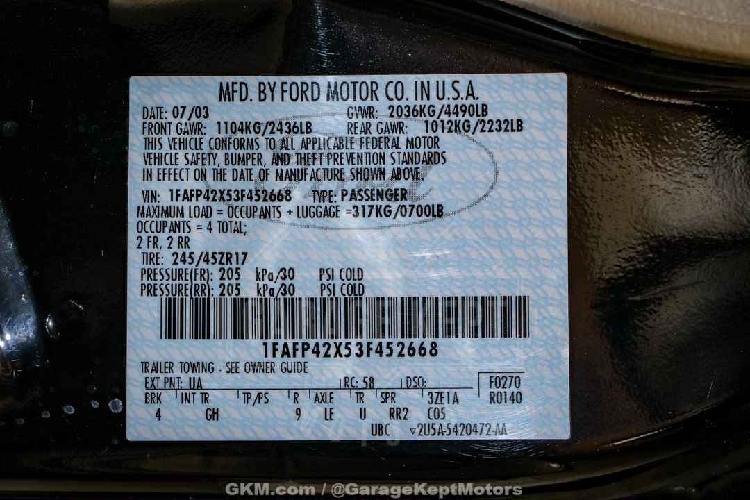 2003 Ford Mustang
