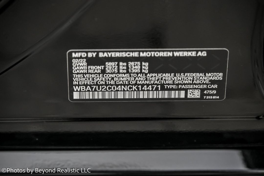 2022 BMW 7 Series